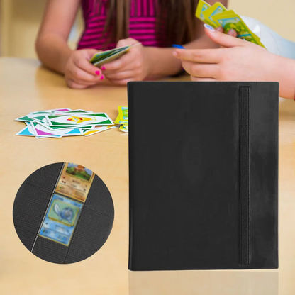 Portable 360 Card Binder: 9-Pocket Trading Card Organizer for Collections – Durable & Compact