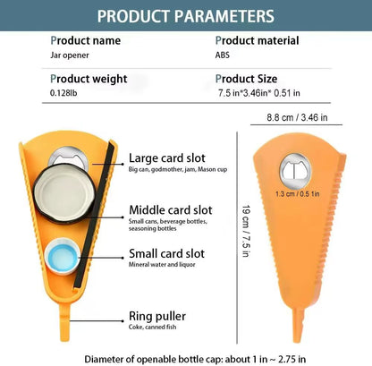 Can and Jar Opener Multifunctional Bottle Opener for Beer Coke Jam Beverage