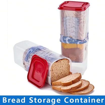 Food safe rectangular container for bread storage