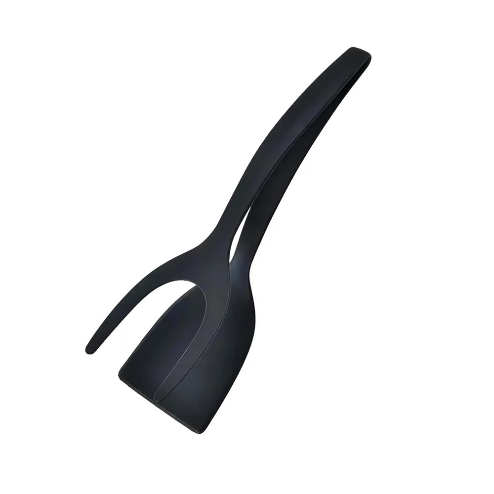 Multi-Purpose Spatula-Tongs – Heat-Resistant Non-Stick Nylon Utensil for Flipping, Serving & Handling Eggs, Pancakes, Fish