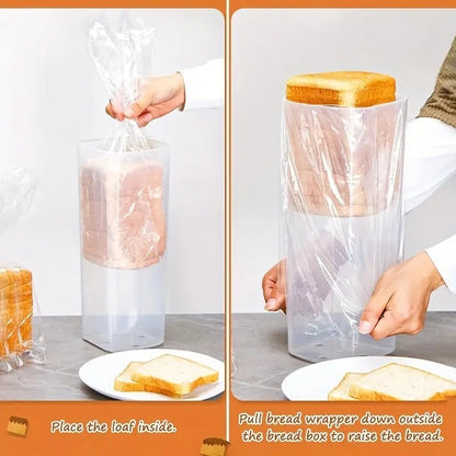 Food safe rectangular container for bread storage